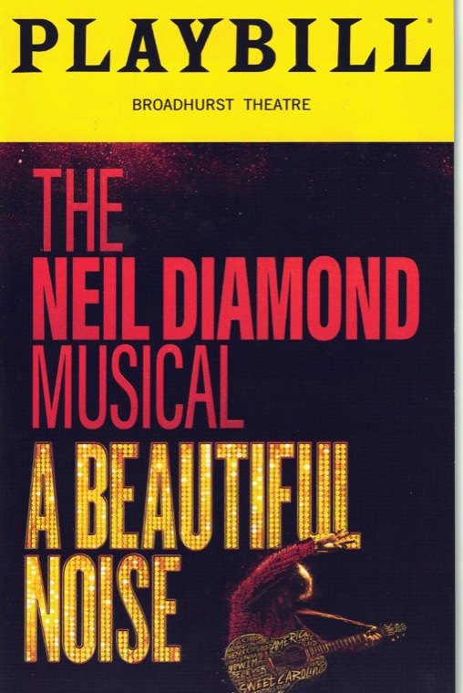 My Playbill for A Beautiful Noise