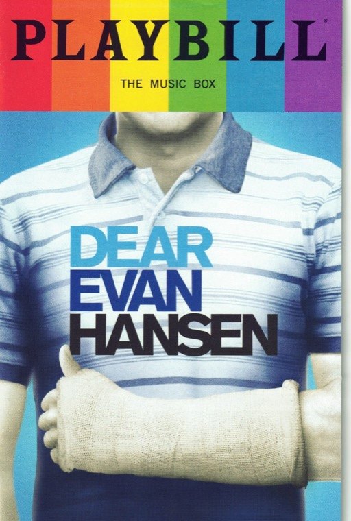 My Playbill for Dear Evan Hansen