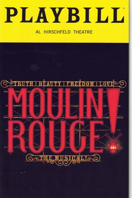 My Playbill for Moulin Rouge!