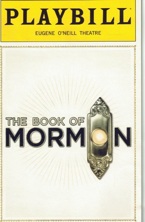 My Playbill for The Book of Mormon