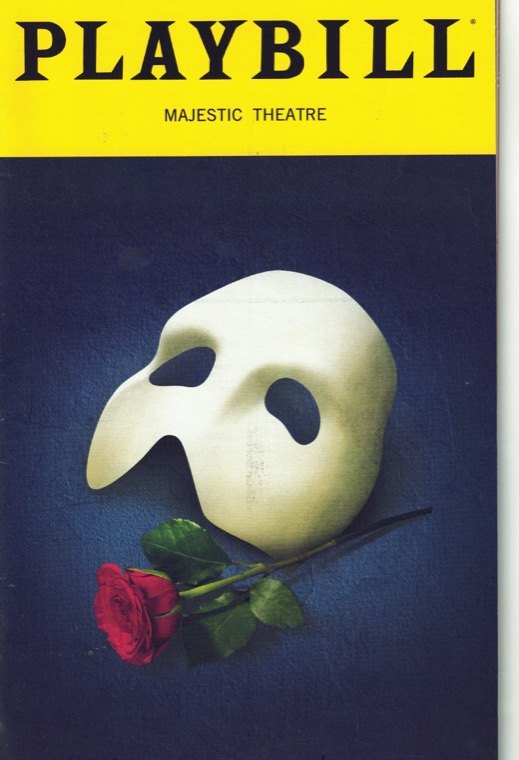My Playbill for The Phantom of the Opera